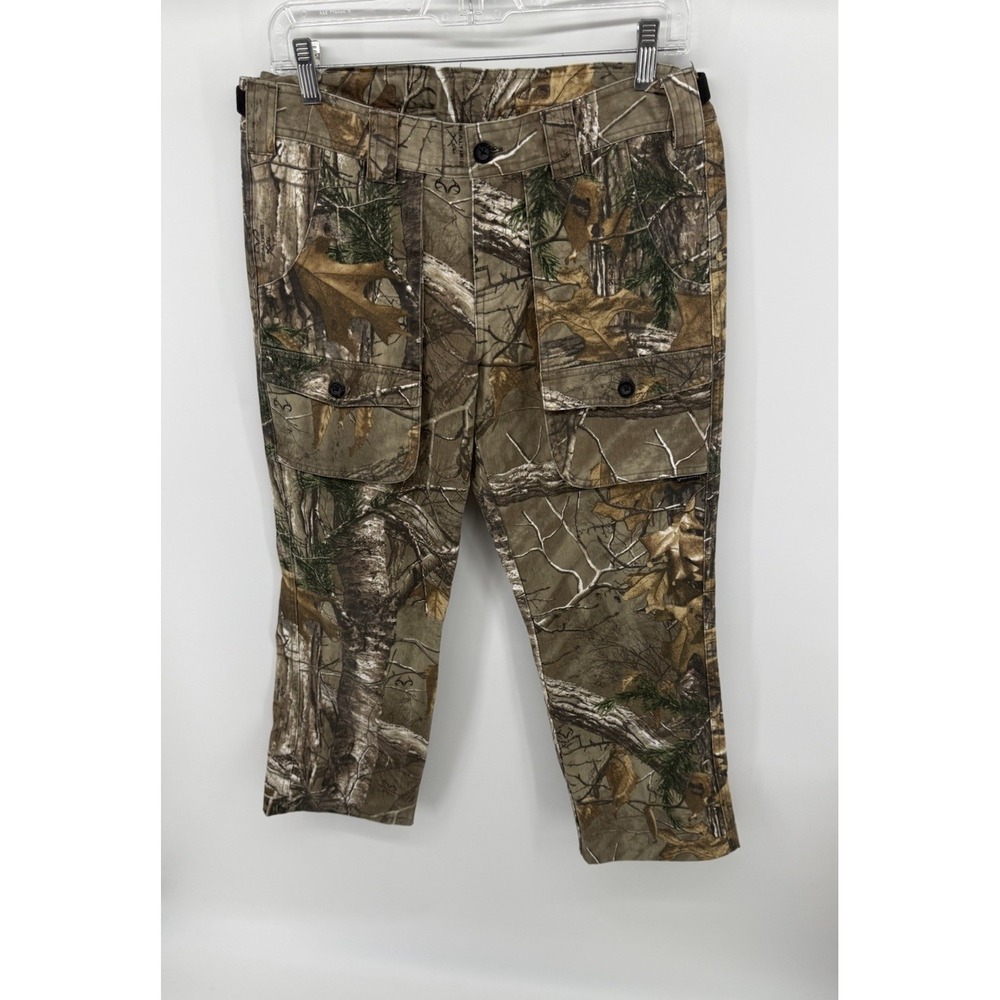 Guide Series Realtree Hardwoods Camo Cargo Hunting Pants Men's Small Cotton